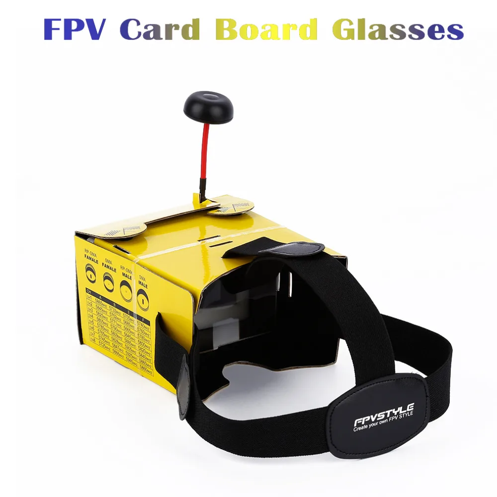 1 Piece Yellow Paper Card Board FPV Video Glasses Goggles for 5 Inch 4 3 Inch