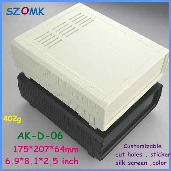

szomk control enclosure abs plastic pcb enclosure (10 pcs)175*207*64mm electronic tool box distribution box