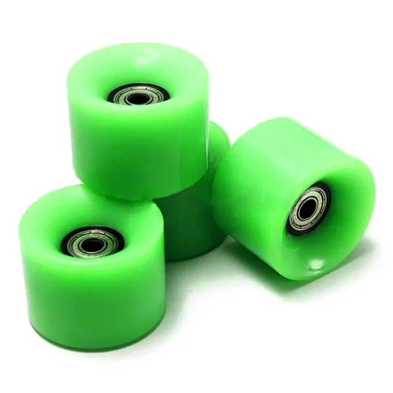 

Hot Set Of 4 Skateboard Wheels 6cm Diameter and 4.5cm Width For Penny green