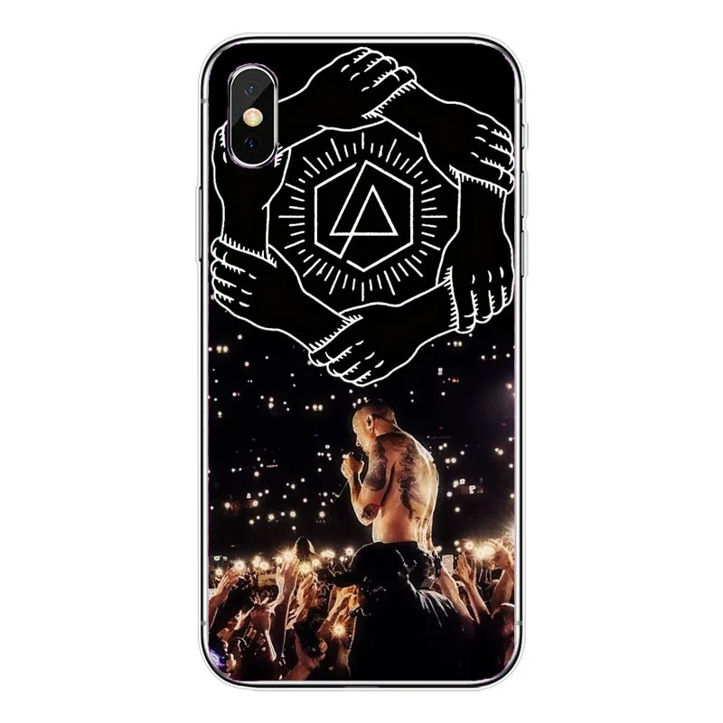 Чехол для iphone 5 4 6 7 8 Plus X Ultra Fino Linkin Park Честера БЕННИНГТОНА Мягкий ТПУ чехол для телефона - Цвет: TPU
