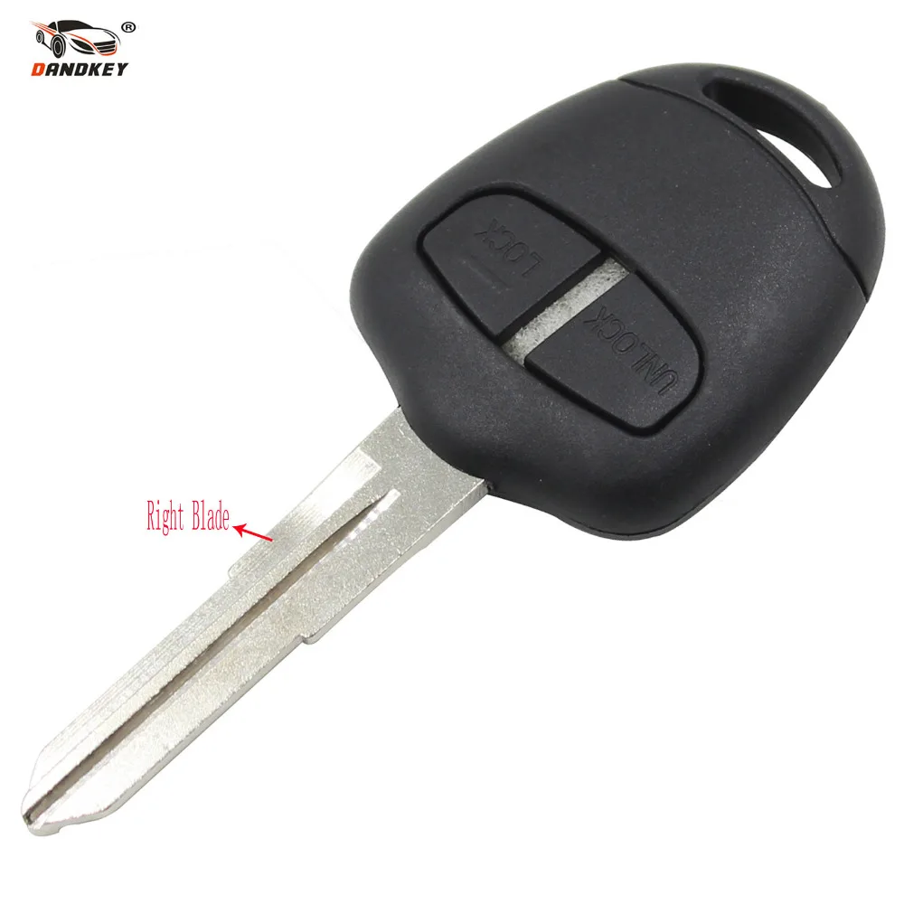 

DANDKEY 2 Buttons Remote Uncut Key Shell for Mitsubishi Lancer Outlander Colt Mirage Mit11r Car Styling