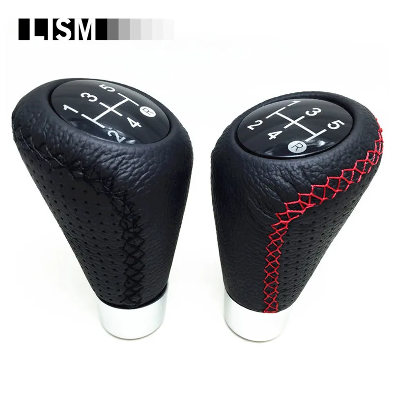 

MT PU Leather Universal MOMO Manual Gear Shift Knob Gearshift Shifter Stick Lever Headball Pen ARM for Volkswagen for TOYOTA