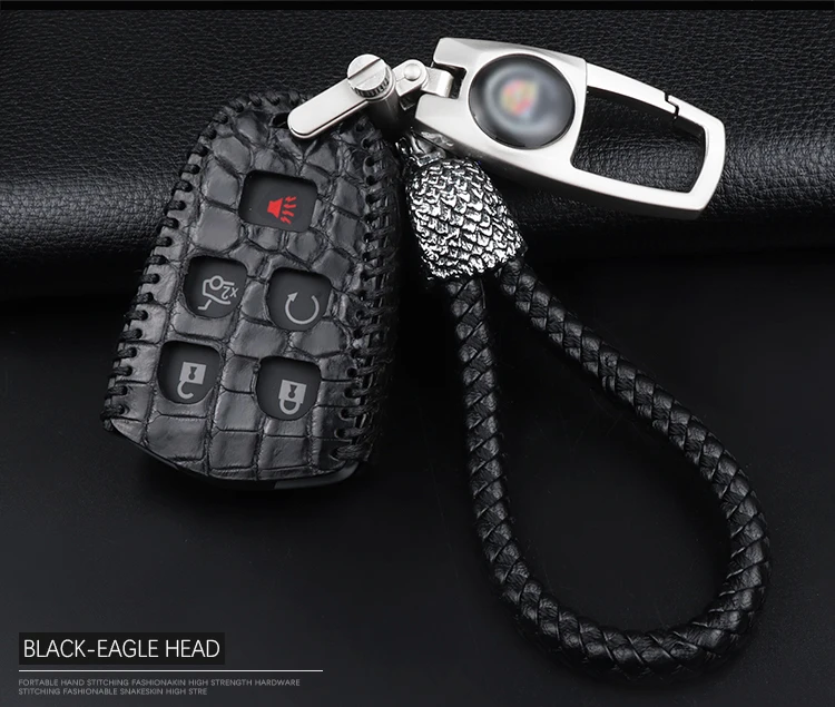Подходит для Cadillac ключ крышка кожа ключ box сумка XTS ацл CTS SRX Ключ Крышка корпуса CT6 XT5 кожи крокодила сумка