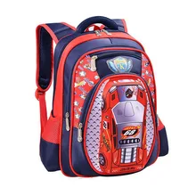 Imperméable à l’eau Sac À Dos Enfant sac D’école des Enfants 3D de Bande Dessinée Grande Capacité La Russie Style Orthopédique sacs D’école Pour Garçons De Voiture Ultra-Léger