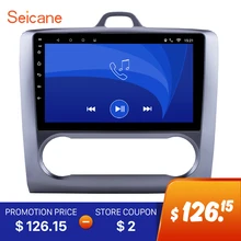 Seicane 2DIN Android 6.0 GPS Navigation Touchscreen Quad-core Car Radio for 2004-2011 Ford Focus Exi AT with FM AUX Bluetooth