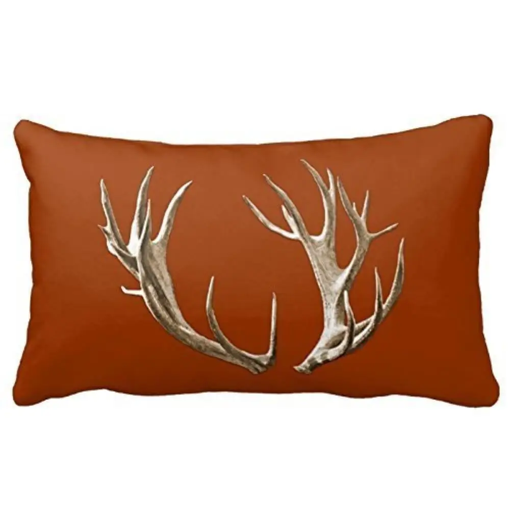Rustic Deer Custom Soft Zippered Pillow Case Throw Customized Christmas