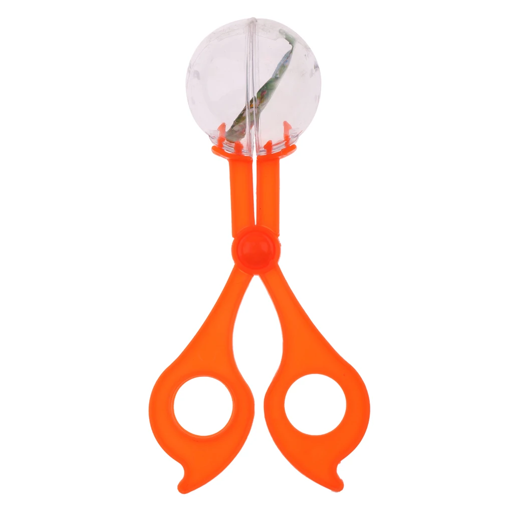 14.5cm Reptile Terrarium Spider Cricket Insects Catch Clamp Anti Bug Trap Aquarium Litter Feeding Cleaning Tools Random Color