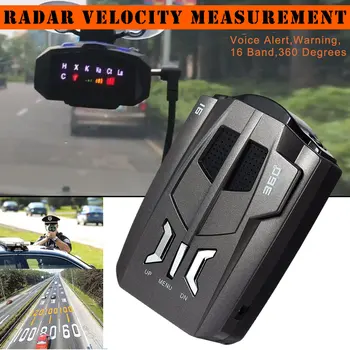 

1 Pcs Car Speed Radar Detector Voice Alert Warning 16 Band 360 Degrees Safe for Driving Car Accessories M8617
