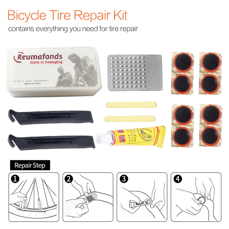1 комплект инструментов для ремонта горного велосипеда Cyclist плоский ремонт шин Резиновый патч клей многоцелевой аварийный комплект для ремонта шин легко носить с собой