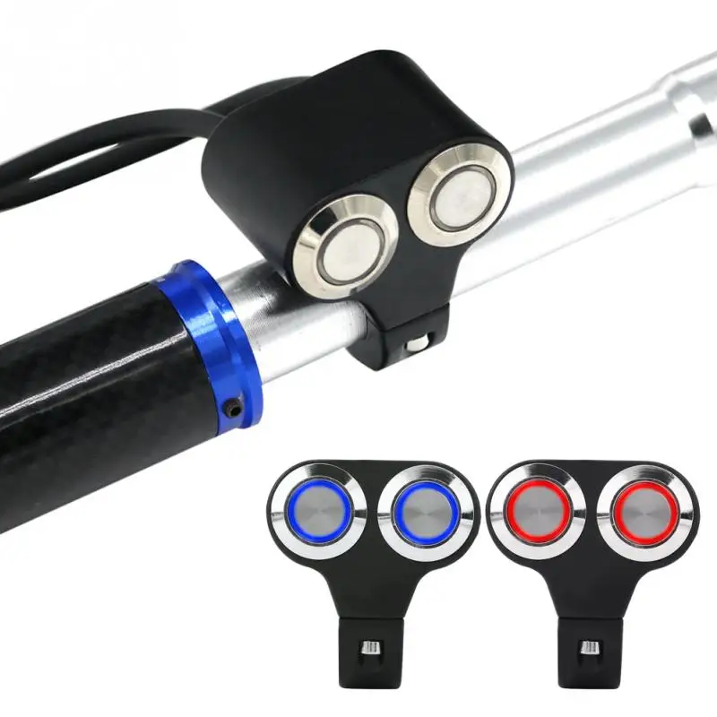 

Motorcycle Handlebar Switch 7/8inch 22mm Headlight Brake Fog Light ON/OFF with Indicator Light