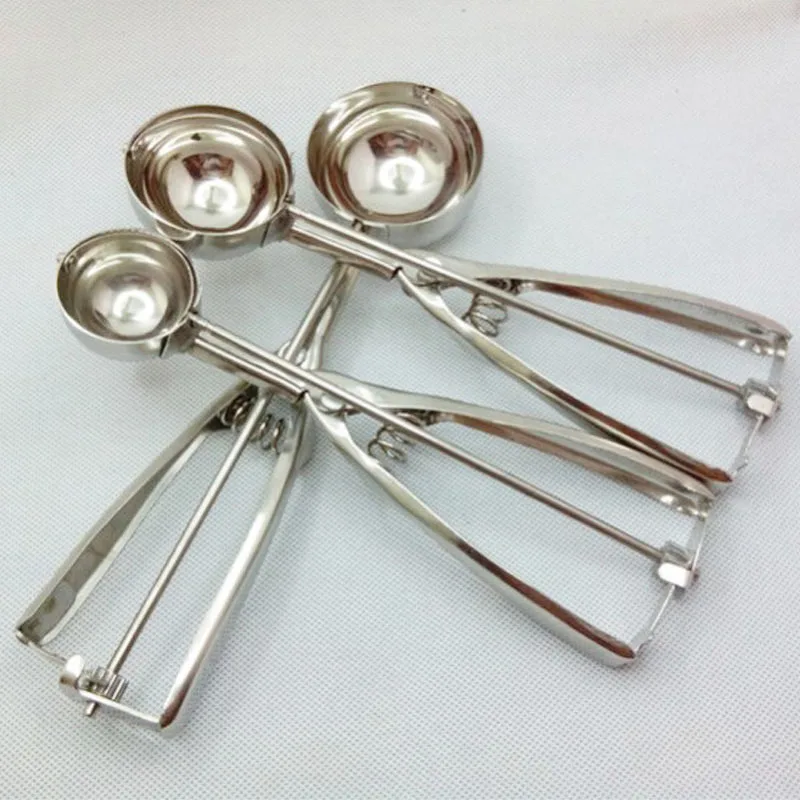 Wind flower Stainless Steel Kitchen Tool Ice Cream Stacks Spoon Mash Potato Fruit Scoop Kitchen Accessories