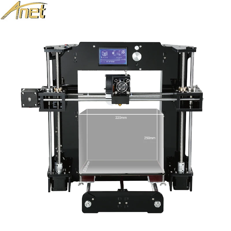 

Anet A8 A6 Cheap 3D Printers DIY Extruder Nozzle 0.4MM Reprap Cheap Prusa i3 3D Printer High Precision Impressora Euro/USA Stock