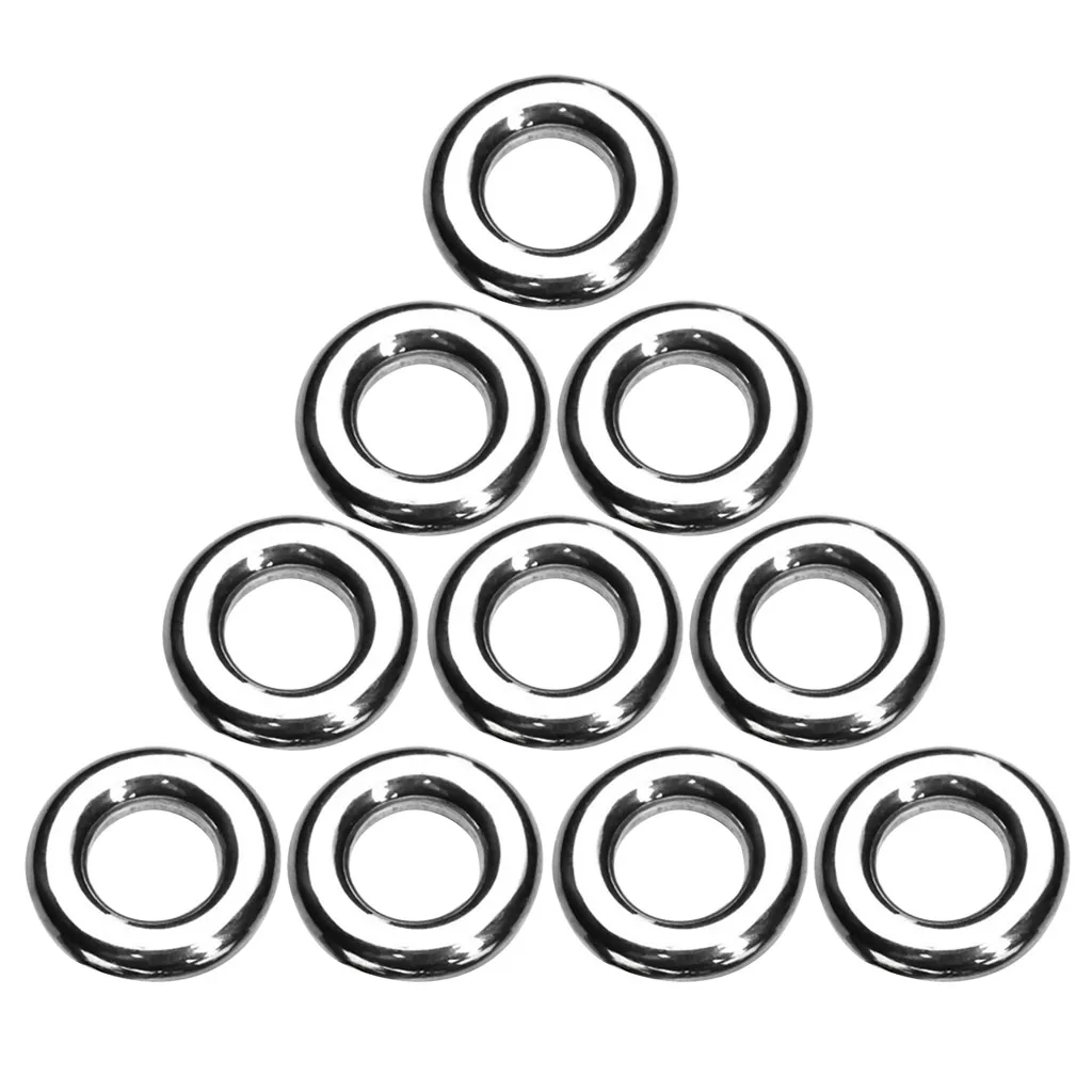 10pcs 15mm Stainless Steel Closed Jump Rings Split Rings For Jewelry Making Necklace Bracelet DIY Craft Accessories