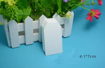 

4.1x7cm Rectangular white gift tags