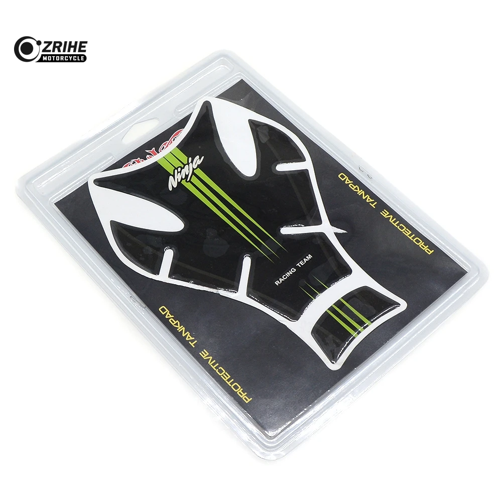 3D Motorcycle Decal Gas Fuel Tank Pad Protector Skull Racing Sticker  for ALL kawasaki ninja250 ninja300 ninja1000 ninja650 LOGO