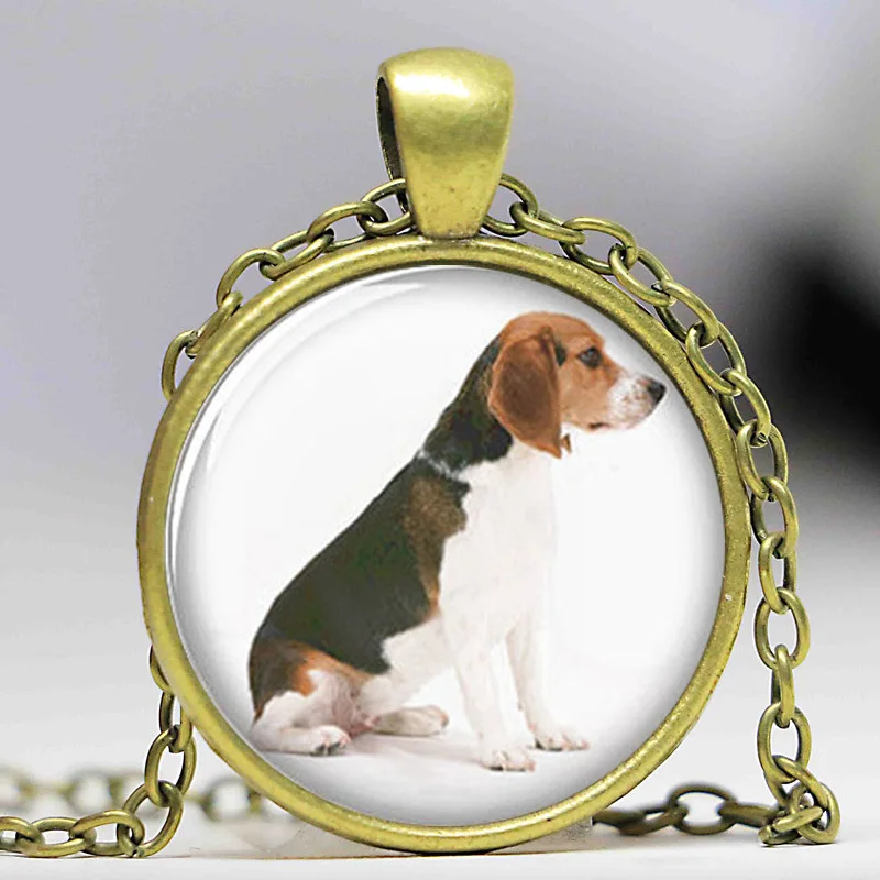 

1pcslot Beagle necklace , Sitting cute dog print Photo Dog necklace