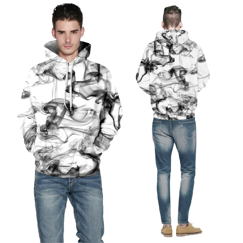 

Smog 3D Hoodie Hoodies Men Women 2018 Long Sleeve Autumn WInter Tops Tees Casual Brand Sweatshirt Sweatshirts