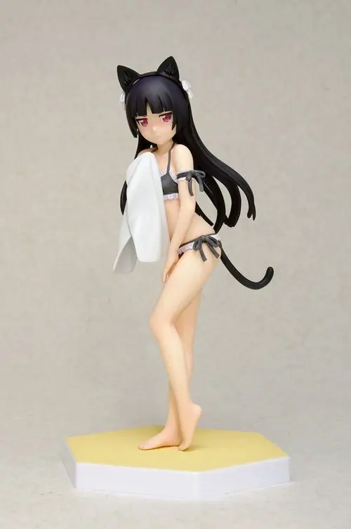 15 см ПВХ Сексуальная японская аниме фигура Gokou Ruri kuro neko черный купальник бикини