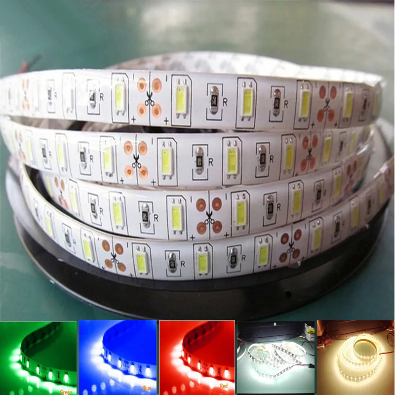 

Super Bright Led Strip Light 5630SMD 5M/lot 300LED Waterproof DC12V Flexible LED Strip 60led/m, Warm white, White,Red,Blue,Green