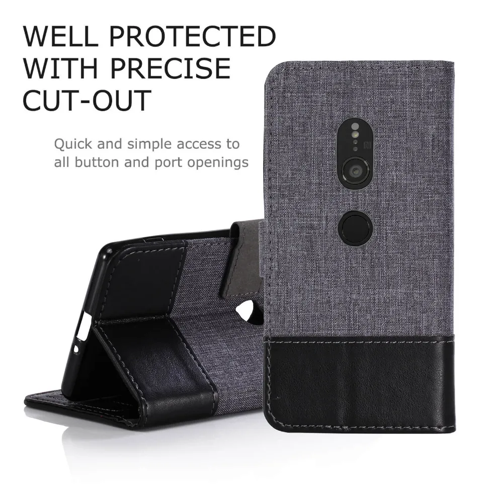 

Case For Sony Xperia XZ2 Case For Sony Xperia XZ1 XZ1 Compact Cover Business Wallet Leather Case For Sony Xperia XZ XZ Premium