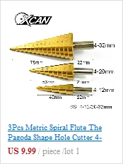 Xcan Лидер продаж 1 шт. 3-13 мм HSS Титан покрытием ступенчатые сверла Мощность инструменты карбида дрель мини сверло комплект