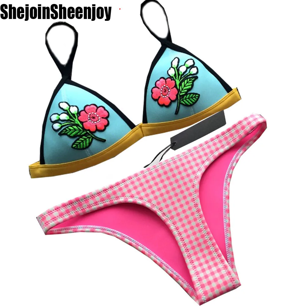 2018 Hot Sexy Crochet Bikinis Women Floral's Swimw...