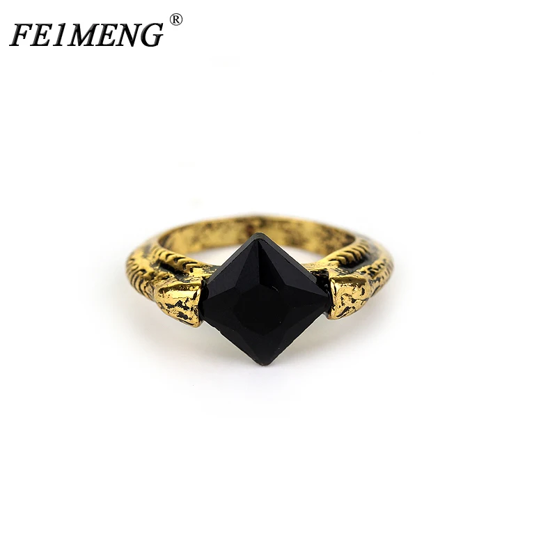 

Lord Voldemort's Horcrux Ring The Resurrection Stone Marvolo Gaunt Vintage Deathly Hallows Dumbledore Rings For Women Men Anel