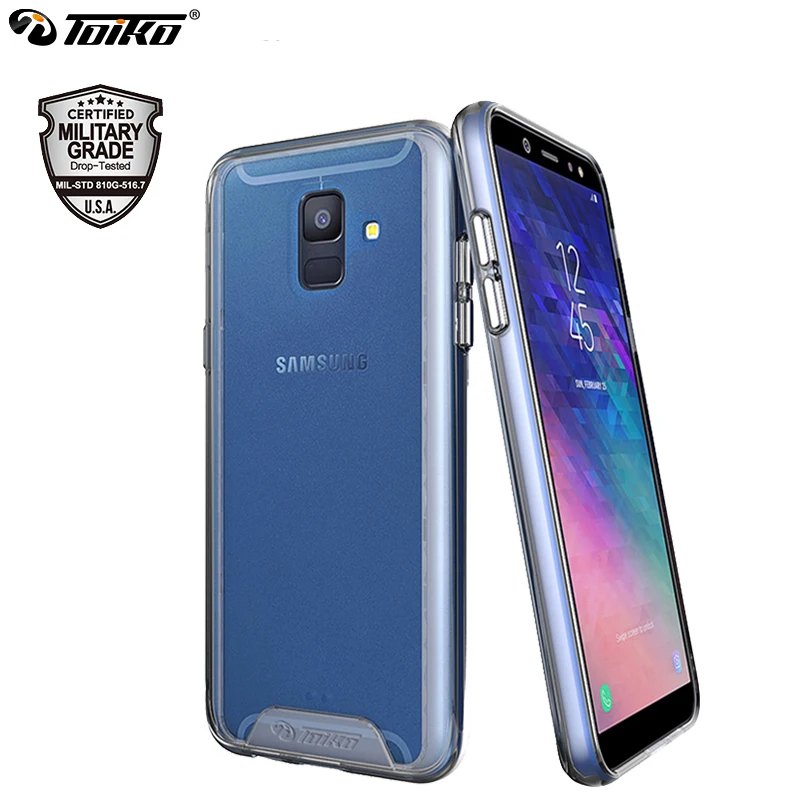

TOIKO Chiron Clear Shockproof Cases for Samsung Galaxy A6 2018 A6 Plus Phone Accessories Back Covers Hybrid PC TPU Bumper Shell
