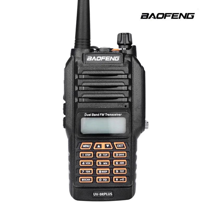 Baofeng UV-9R Plus водонепроницаемый Walkie Talkie 5 Вт Мощный двухсторонний радио Двухдиапазонный портативный 10 км большой диапазон UV9R CB портативное радио