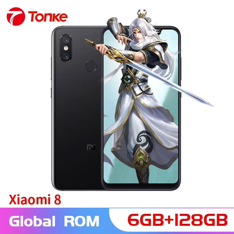 

OTA Global Firmware Xiaomi Phone 6GB RAM 128GB ROM Mi8 Mi 8 Snapdragon 845 Octa Core 6.21" 2148x1080P Fingerprint ID