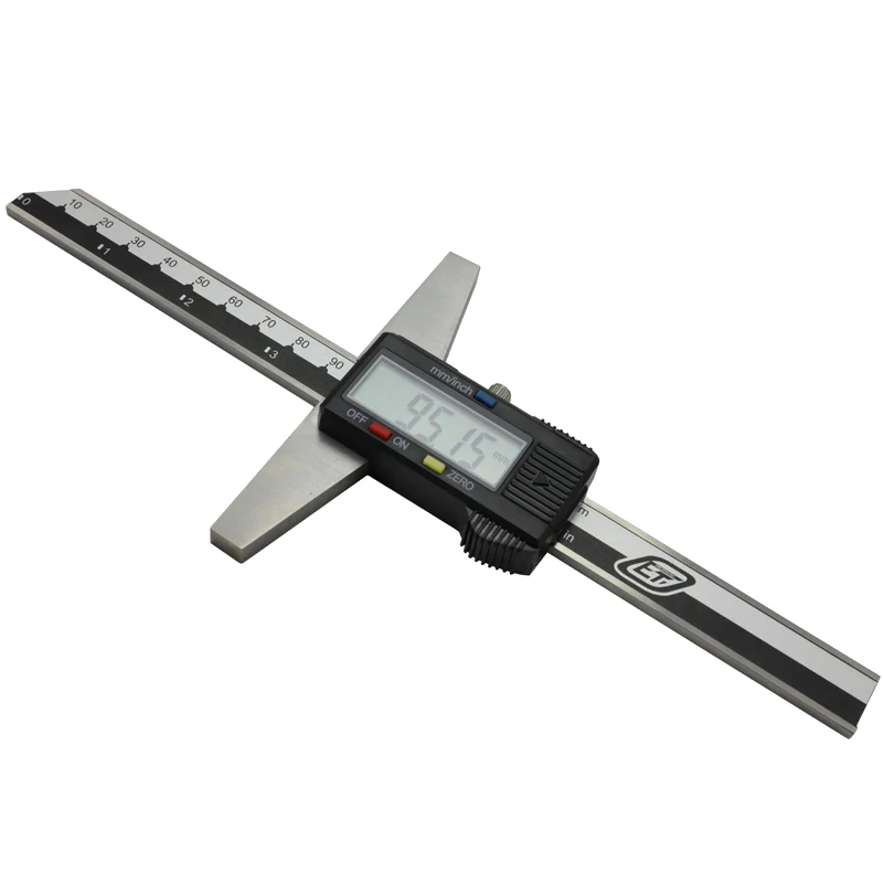 

0-150mm 6" Stainless Steel Metric Imperial Digital Depth Vernier Caliper Micrometer Electric Digital Depth Gauge