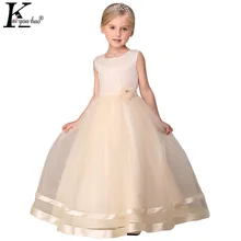 Vestidos Princess Girls Dress High Quality Sleeveless Christmas Dress Flowers Children Clothing Party Dresses Kids Wedding Dress