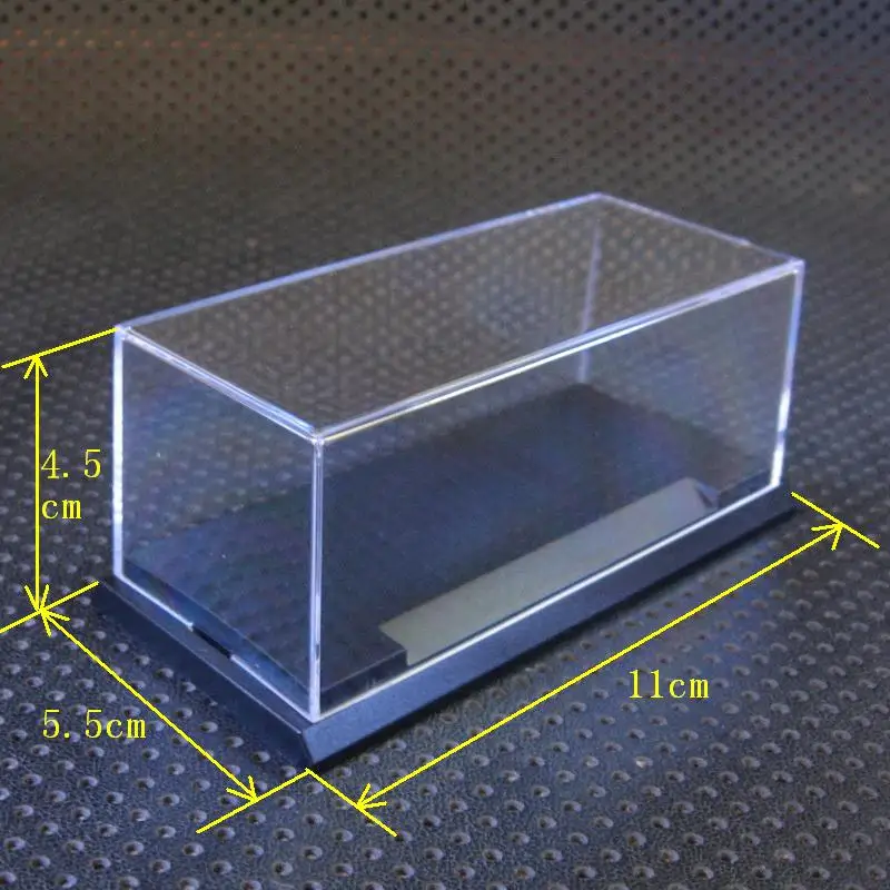 1: 64 модельная коробка акриловая Органическая стеклянная прозрачная коробка с окошком для демонстрации модели 11X5,5X4,5 см