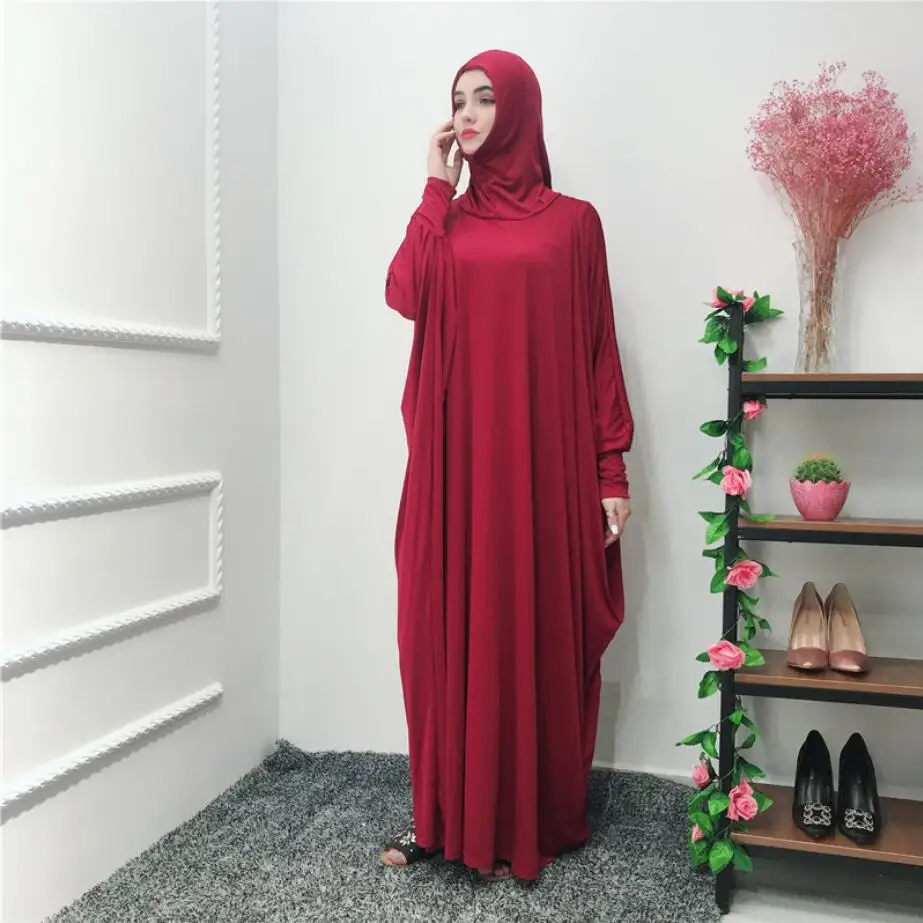 2019 скромный мусульманский женский Макси платье хиджаб eid Рамадан Исламская Абая молитвенная одежда полное покрытие Арабский Дубай, Турция