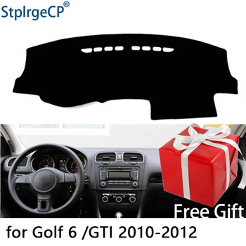 

for Volkswagen Golf 6 R MK6 2010-2012 dashboard mat Protective pad Shade Cushion Pad interior sticker car styling accessories