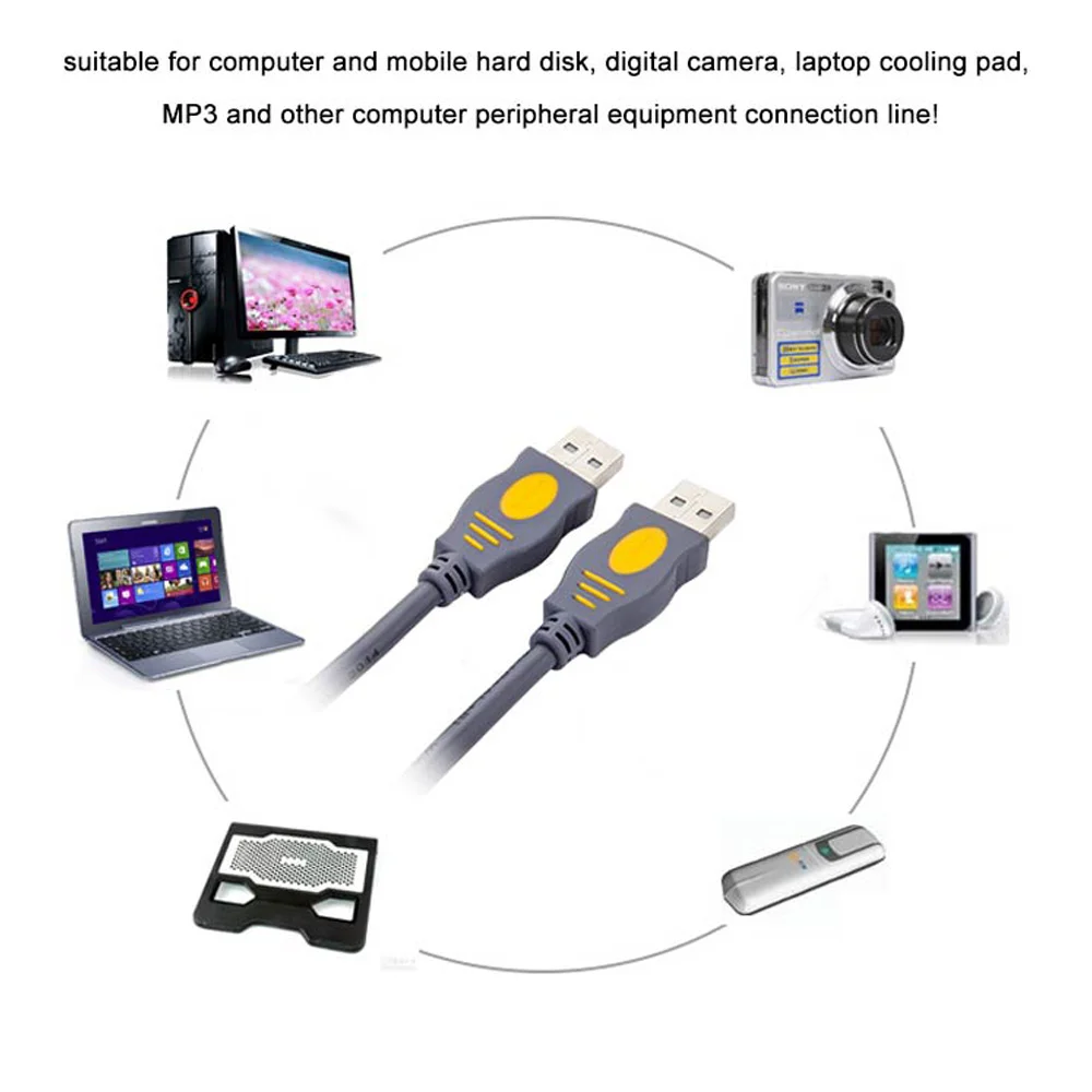Usb 10 متر كابل إلى الذكور عالية السرعة الحبل البيانات محول كبل مزامنة ل HD مبرد (رادياتير) السيارة Webcom 5 متر 10 متر 20 متر موسع كابل (الصين)