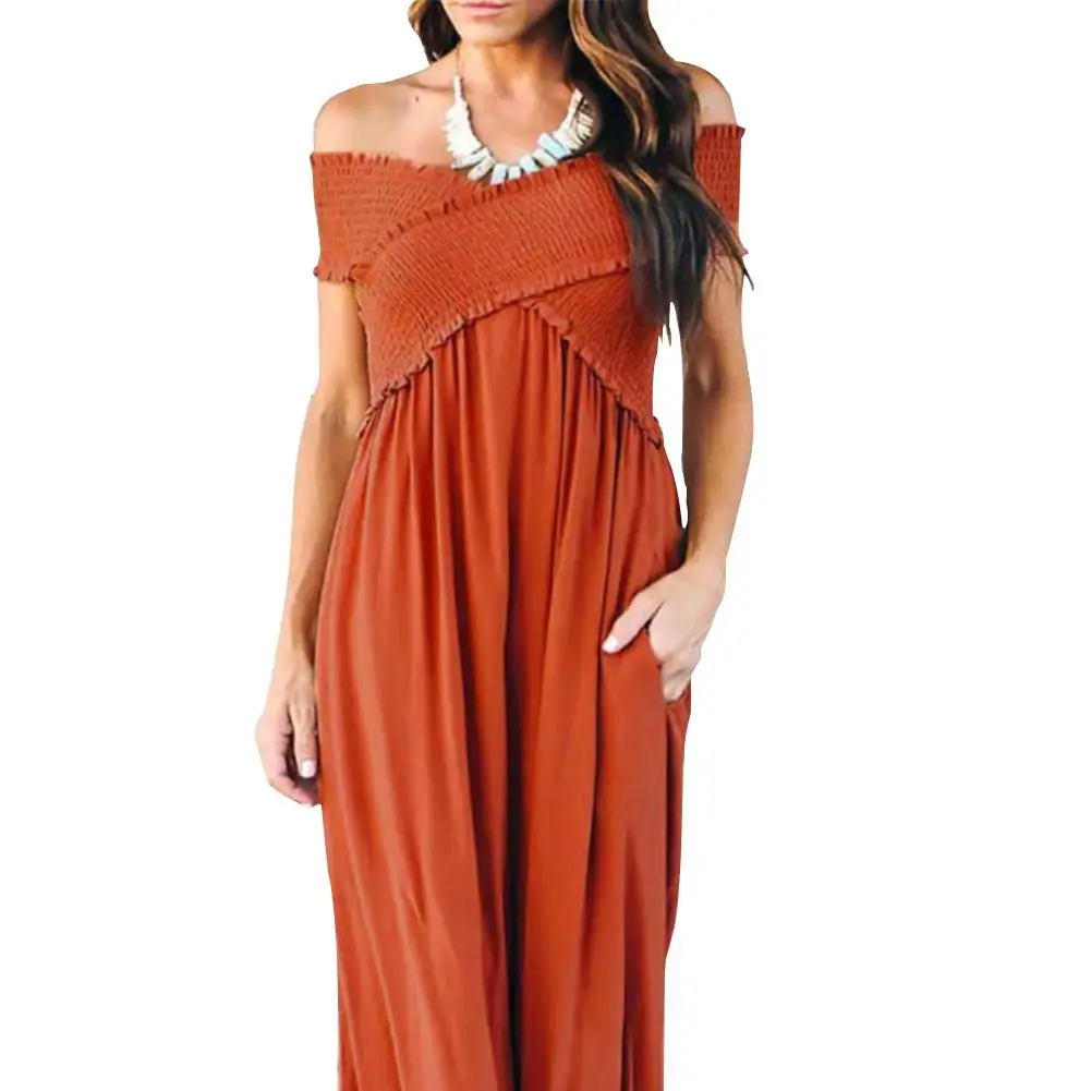 

2019 New Yfashion Women Boho Long Party Evening Summer Beach Dress