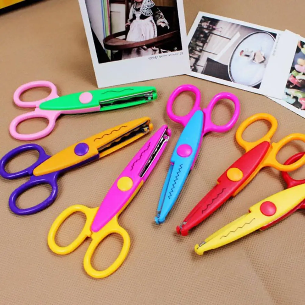 

Kids Children DIY Photo Album Handmade Craft Laciness for Wave Stamps Decorative Photo Card Safe Development Tool