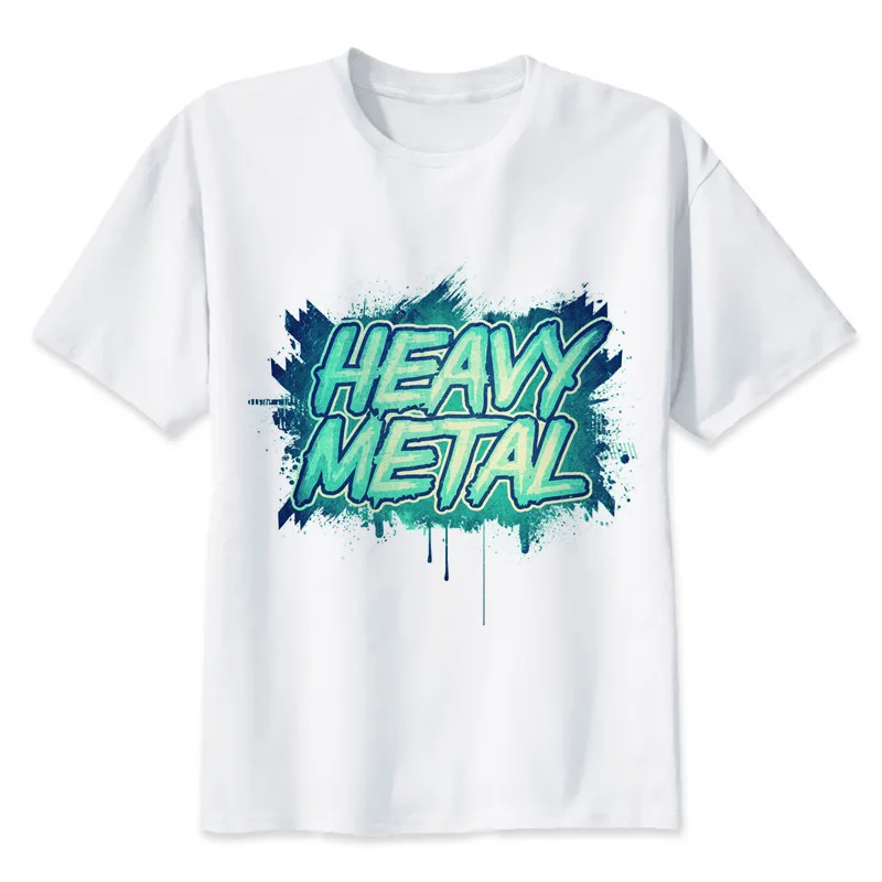 heavy metal T shirt men t shirt fashion t shirt O Neck white TShirts