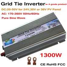 1300W Grid Tie Solar Inverter, 18V, 30V,36VDC, Max 1500W solar or wind power input, MPPT function, high quality, free shipping!!