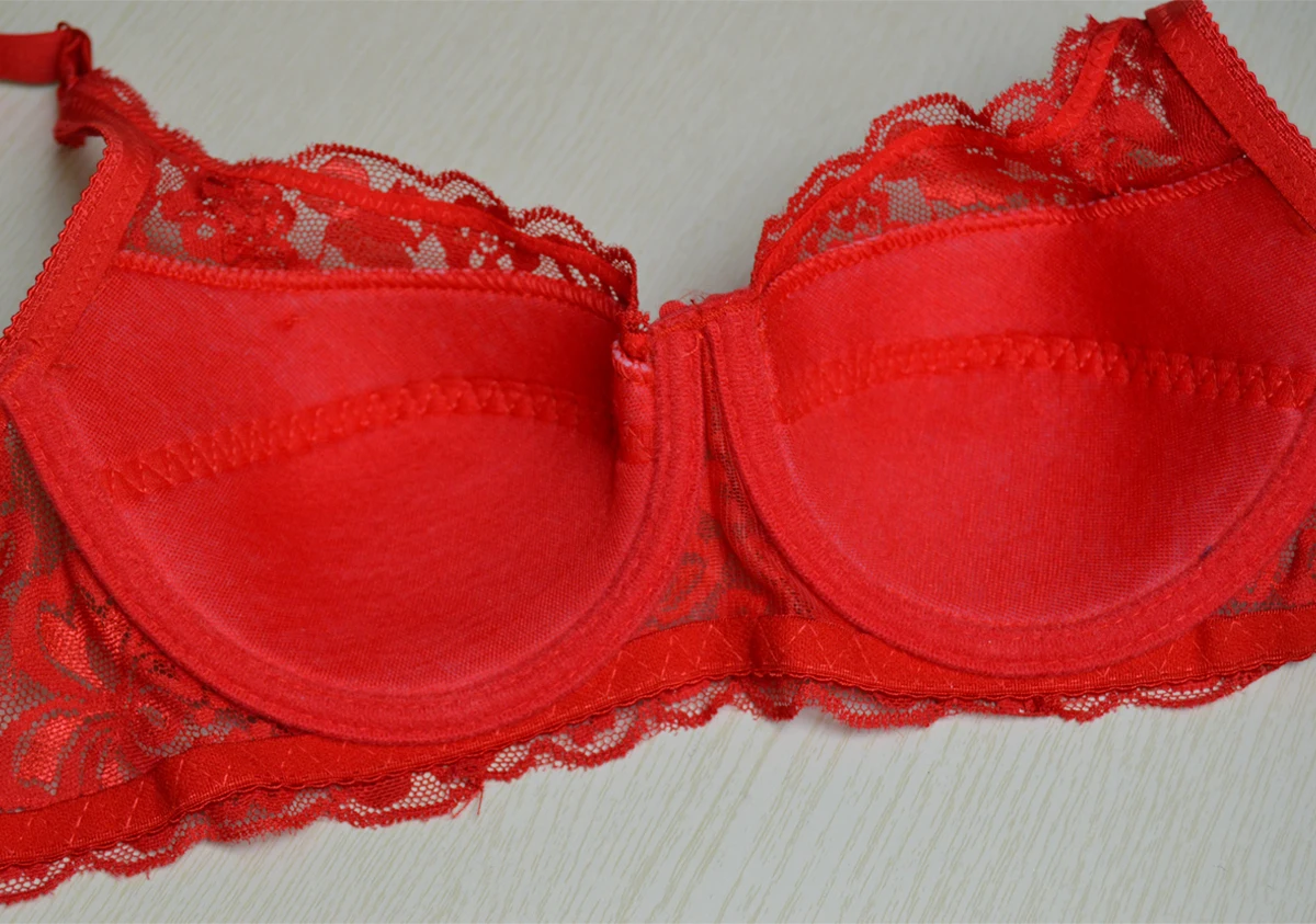 Бюстгальтер пуш ап с кружевом большой размер чашка 3/4 B C D DD E F 34 44|underwear thong|underwearcup