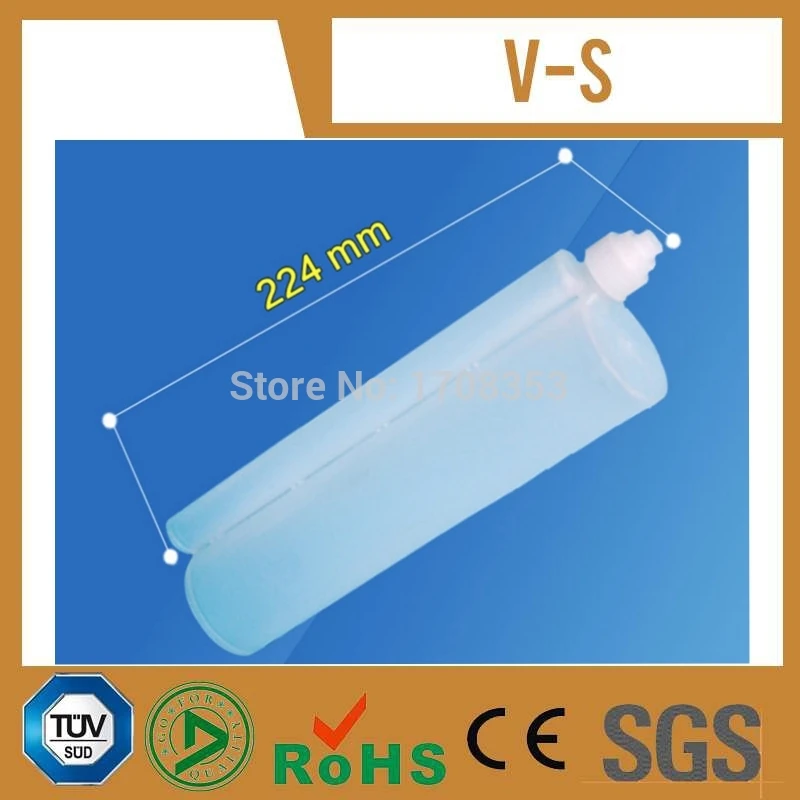 

Free Shipping Aliexpress Recommendation Quality 345ml/cc 10:1 Ab Glue Cartridge With Piston