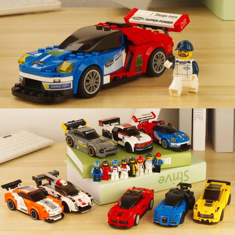 Technic-City-Super-Racers-Series-Speed-Champions-Legoingly-Supercar-Racing-car-Z06-R8-R18-Building-Blocks (1)