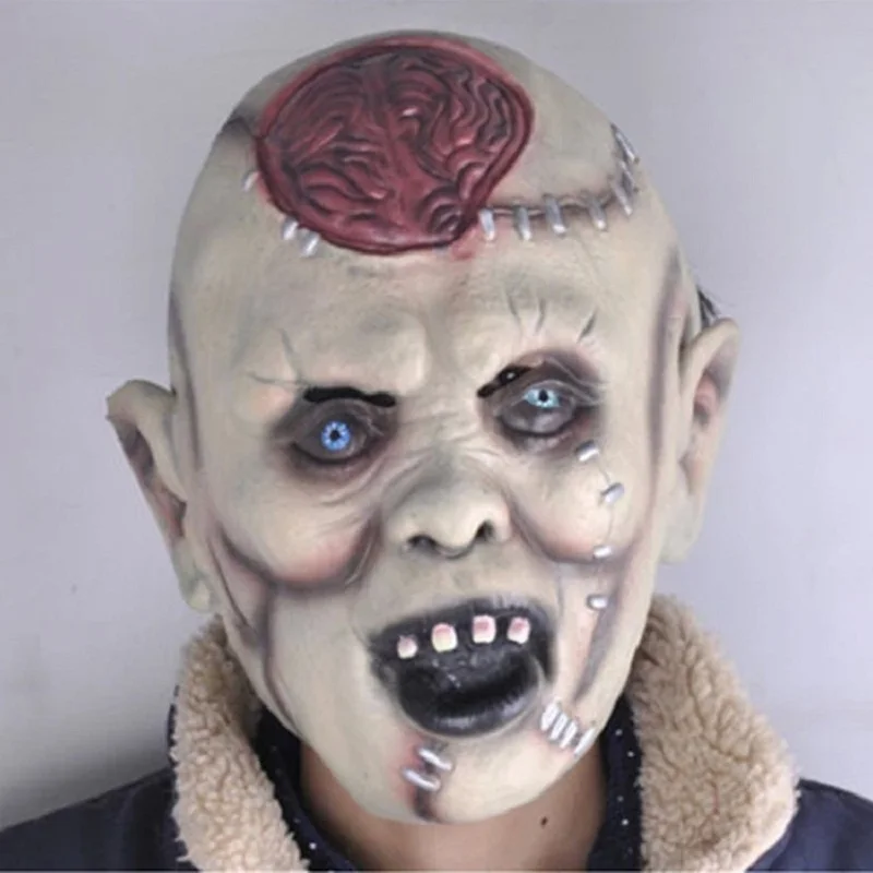 

Horror Ghost Full Face Mask Creepy Burst Brain Latex Masquerade Halloween Party Masks