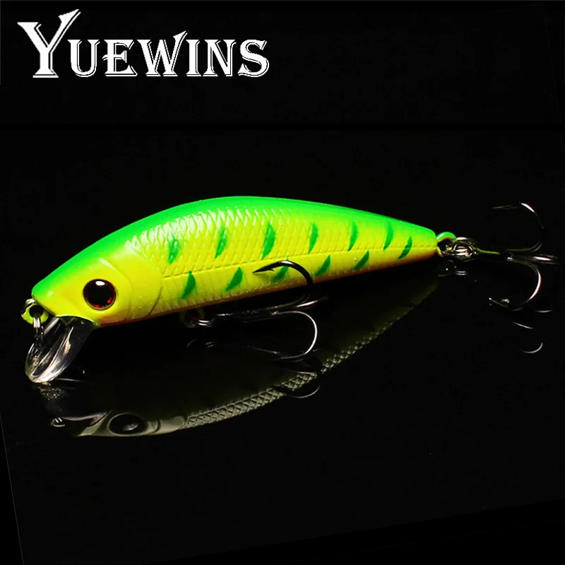 

Yuewins Quality Minnow Fishing Bait 7cm 7.9g 3D Eyes Fishing Wobblers Hard Artificial Bait Swimbait Crankbait pesca QA208