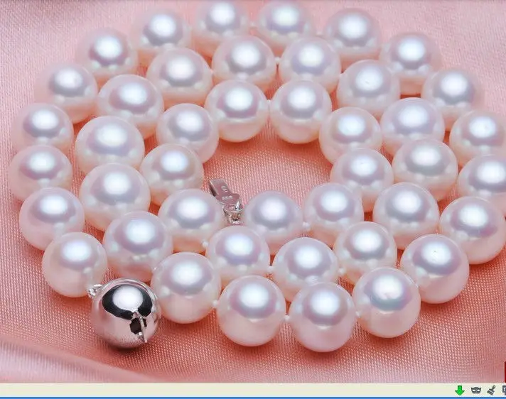 

HOT## Wholesale >> classic 12-13mm south sea luster baroque white pearl necklace 18inch