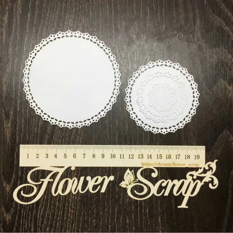 McDies 4pc/set doily circle Metal cutting dies decorative scrapbooking