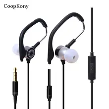 Hook Running Earphone Wired in Ear Bass earphone Sports Earphones Best Cool headset MIC earphone fone de ouvido for Smartphone