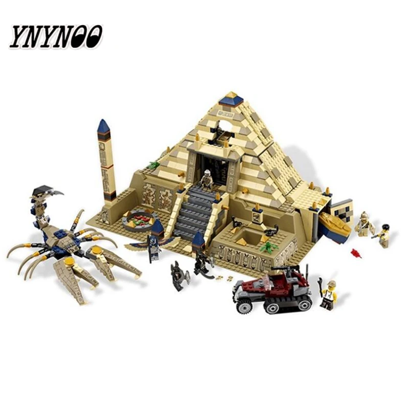 

YNYNOO 31001 827Pcs Egypt Pharaoh Series The Scorpion Pyramid Model 7327 Children Educational Building Blocks Bricks Gifts
