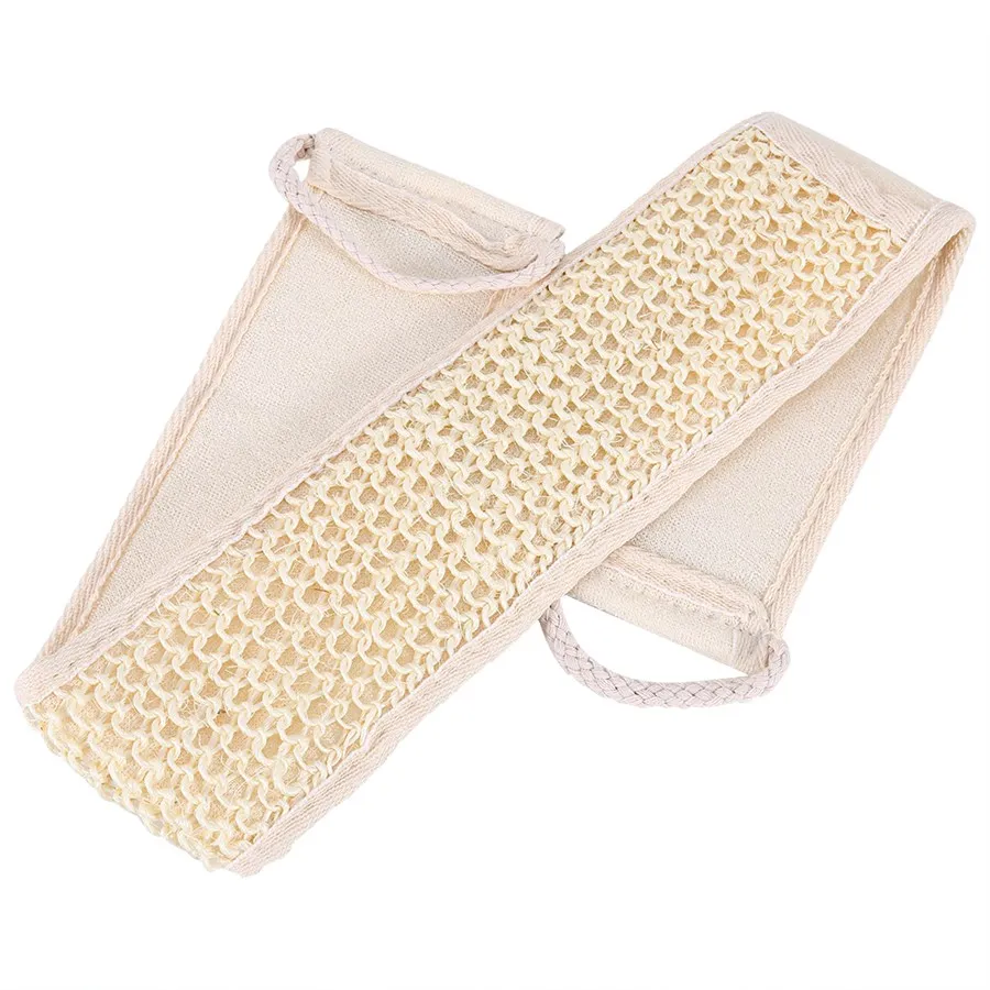 1PC Loofah Back Strap Bath Brush Shower Natural Soft Exfoliating Loofa